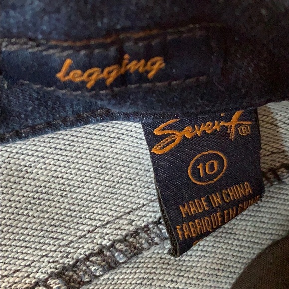 SEVEN brand leggings style blue jeans size 10 - Picture 4 of 6